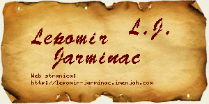 Lepomir Jarminac vizit kartica